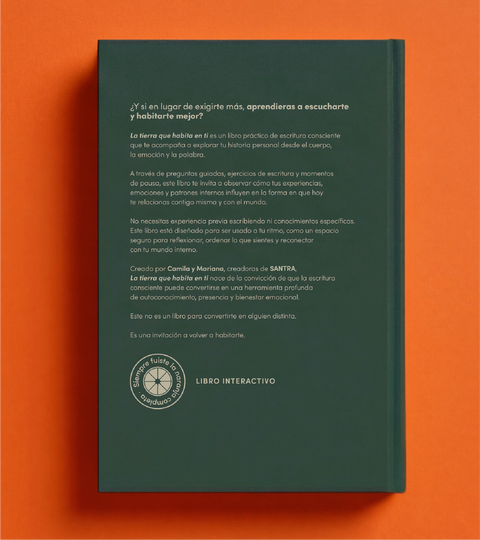 Journal de escritura consciente SANTRA - La tierra que habita en ti.
